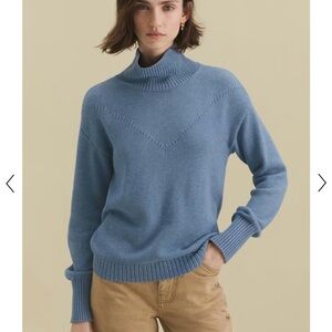 Wrap London 100% Organic Cotton high-neck sweater GRAY 4 very good condition